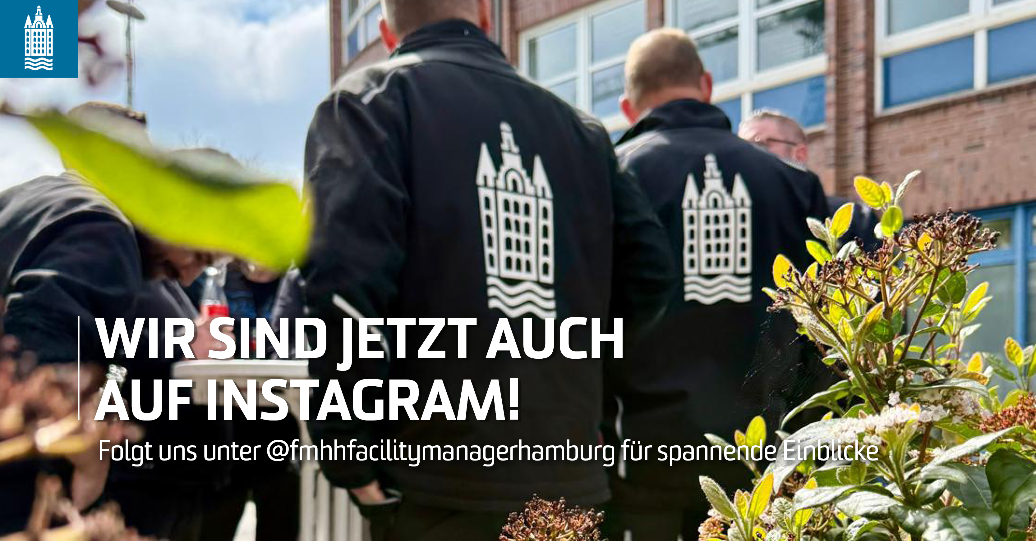 Team mit Logo auf den Jacken